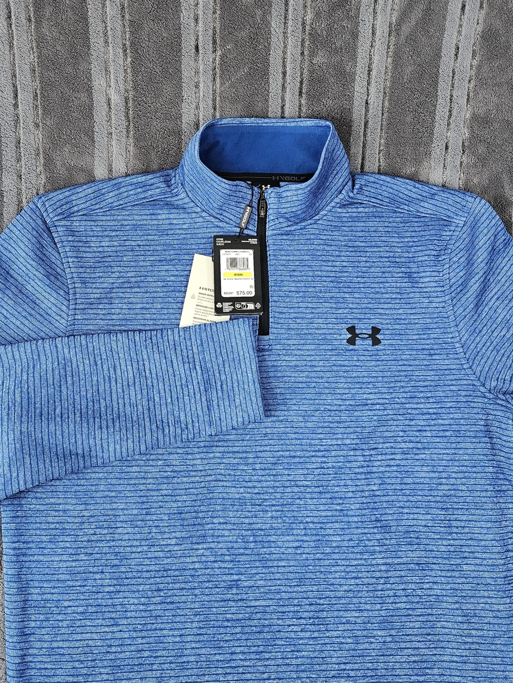 Under Armour Men's Blue Quarter-Zip Performance Pullover